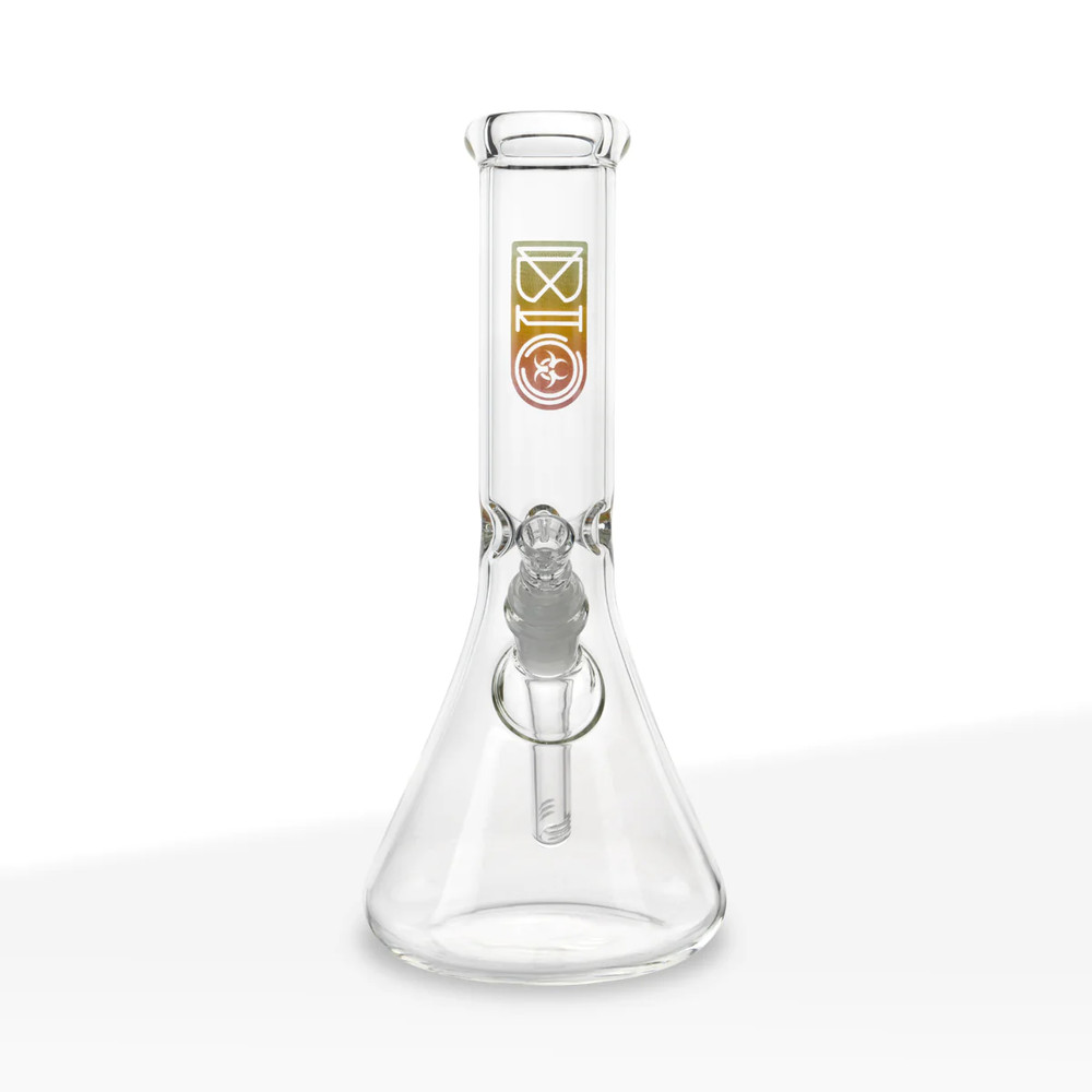 BIO Glass Beaker Water Pipe | Rasta | 14mm | 12"