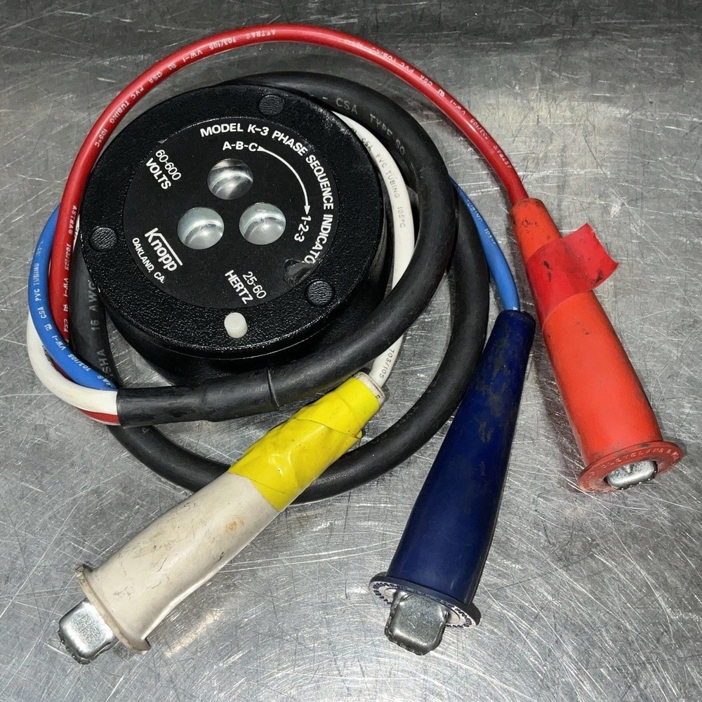 Vintage Knopp Phase Sequence indicator Used Surplus