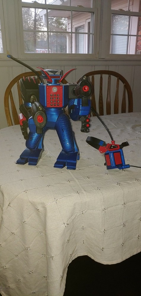 Commandobot 3 Voice Activated Remote Control Robot Headset Used