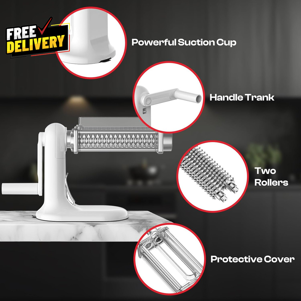 Manual Meat Tenderizer Tool Rolling Cuber with Stainless Steel Gear Kitchen