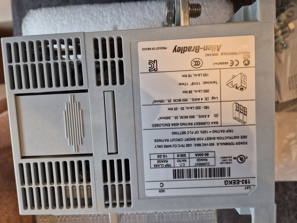 Allen Bradley 193-EEKG overload relay