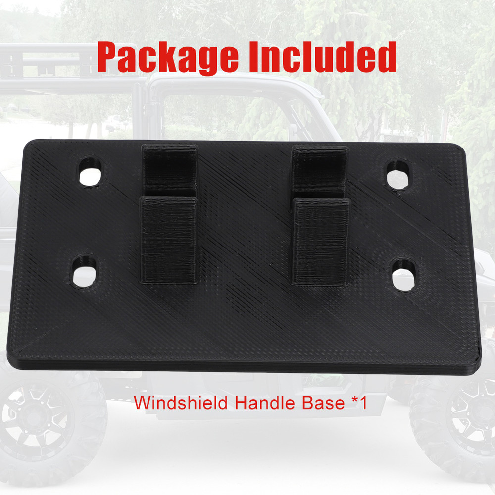 US Windshield Handle Base Glass Tip-Out Windshield #5454227 For Polaris WNDSLD