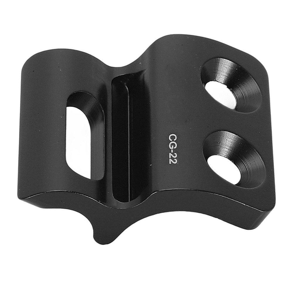 Black Front Derailleur Hanger Aluminium CNC Processing Anodic Oxid
