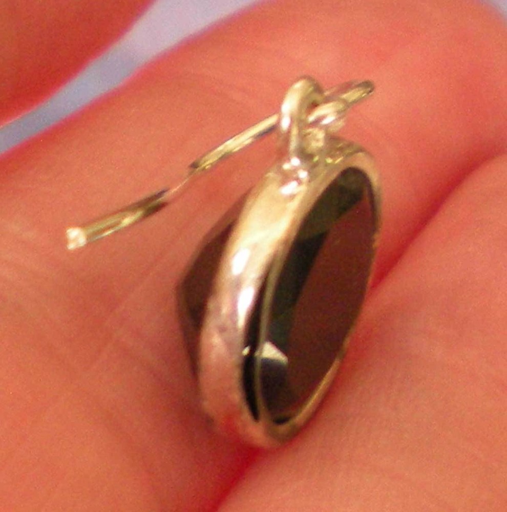 Black Onyx Earrings - Sterling Silver j814a