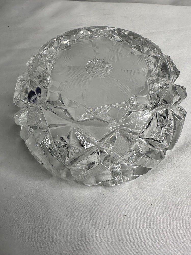 Heavy Glass Ashtray 6”