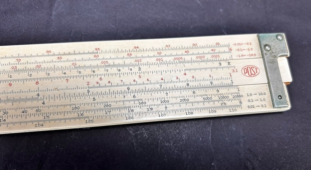 Vintage Post Versalog 1460 Slide Rule with Leather Case
