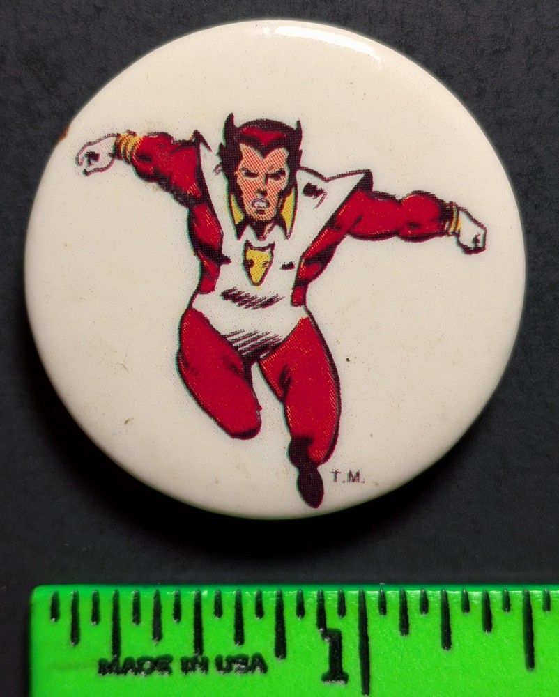 Starfox 1985 Marvel Superhero Pinback Pin