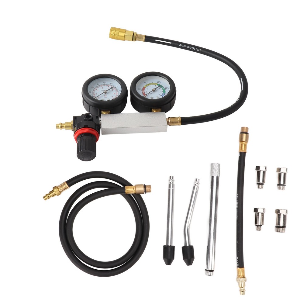 Cylinder Leak Down Tester Gasoline Engine Compression Gauge Detecting Accessory