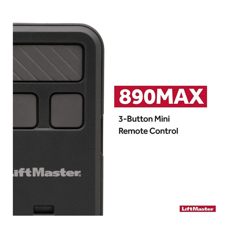 890MAX Universal Garage Door Remote – LiftMaster 3‑Button Keychain Controller