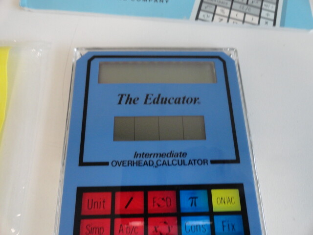 Lot of 5 The Educator Basic and Intermediate Overhead Calculator
