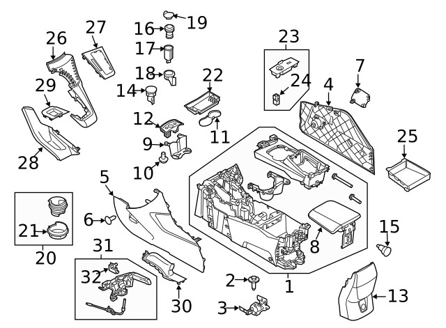 Genuine Ford Automatic Transmission Shift Cover Plate CV6Z-58044D90-DD
