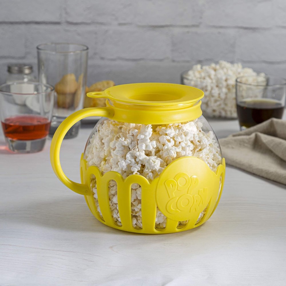Ecolution Patented Micro-Pop Microwave Popcorn 3-Quart Family Size, Yellow