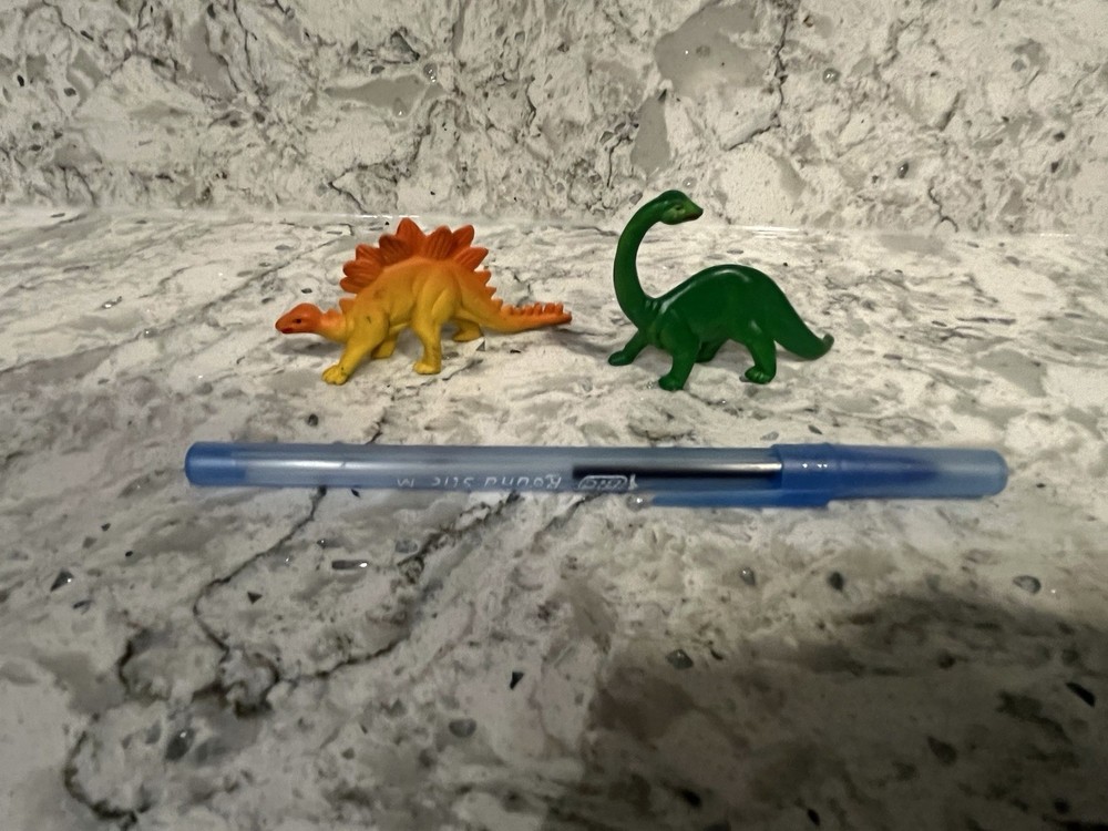 Vintage Brontosaurus & Stegosaurus Figures