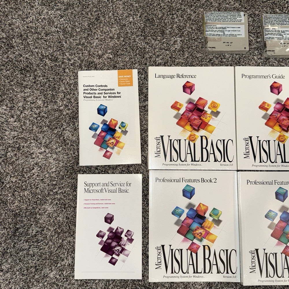 Microsoft Visual Basic Professional Edition Ver 3.0 Windows 95 New Open Box