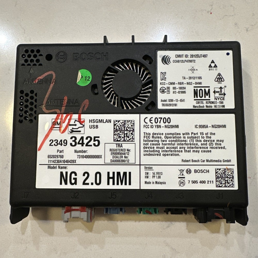 2015-2016 GM HUMAN MACHINE INTERFACE HMI MODULE OEM *UNLOCK EXTRA FEE* 23493425