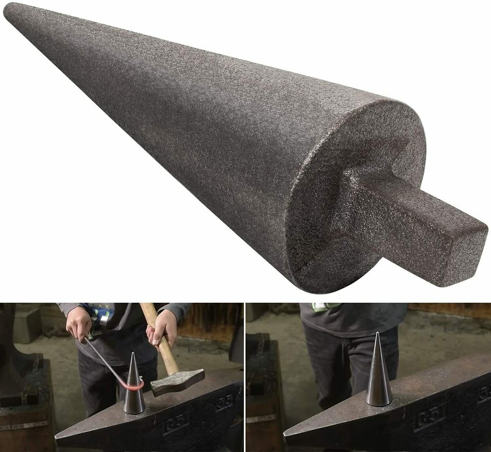 Blacksmith Anvil Cone Mandrel Hardy Tool Hard Iron Anvil Forming Cone 1“ Hardy