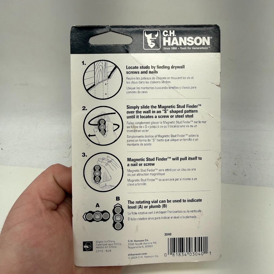 C.H. Hanson Magnetic Stud Finder 3040