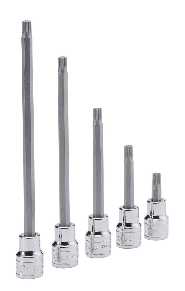 Genius Tools 1/2" Dr. M10 Triple Square Bit Socket, 230mmL - 440+8810