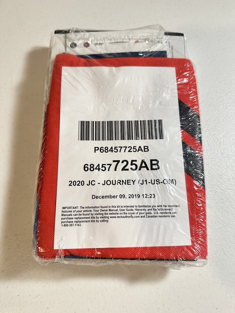2020 Dodge Journey Owner's Manual Set