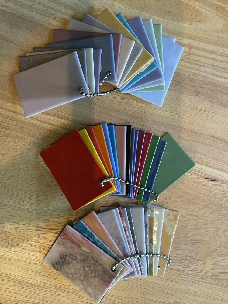 Vintage Stained Glass Samples - 45 pieces