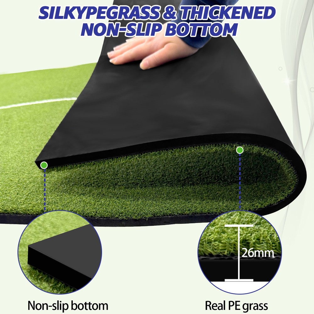 5 x 4' Artificial Indoors Outdoors Golf Training Mat Golf Hitting Mat