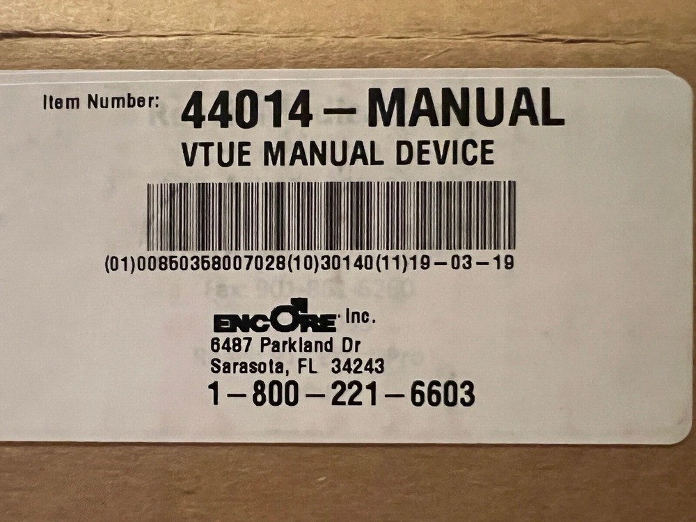ENCORE IMPOAID Therapy System Manual Vacuum LARGE Penis Erection ED Pump VTUE