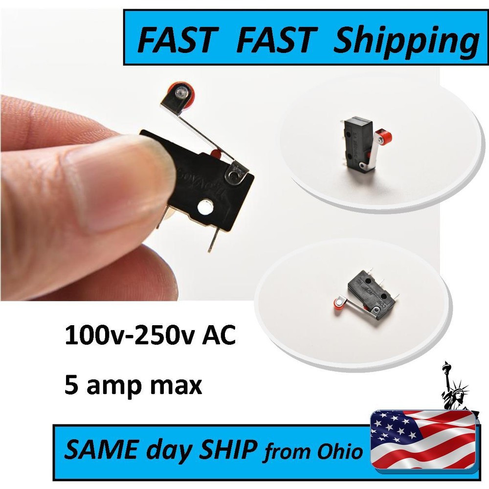 2 PACK - mini micro switch with roller - - - SUPER Fast Shipping