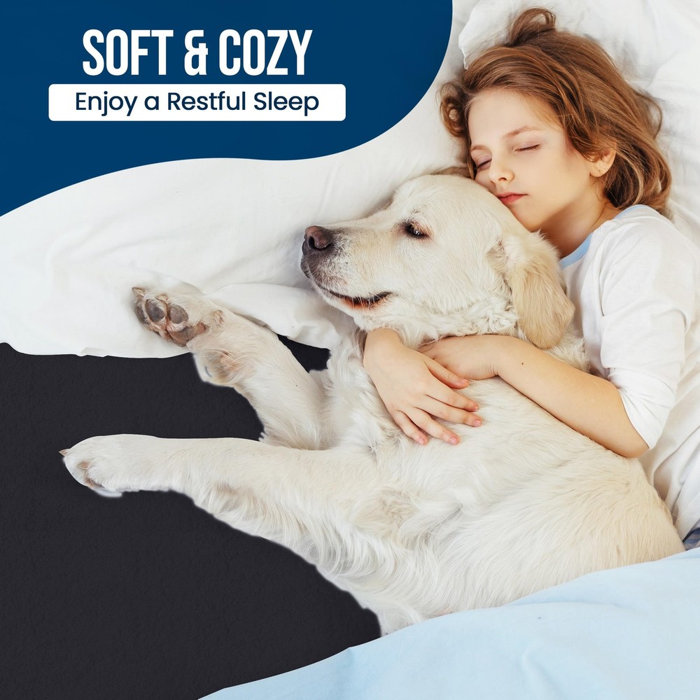 Twin Mattress Protector Waterproof Terry Soft Breathable Deep Pocket Black 1Pc