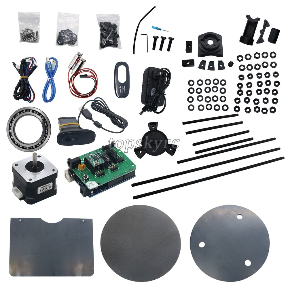 3D Open Source DIY 3D Scanner Kit Advanced Laser Scanner w/ C270 Camera 3D -new