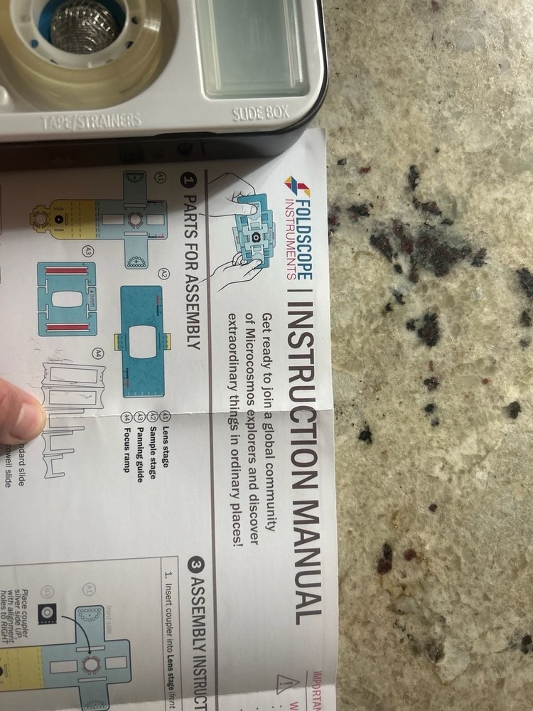 Foldscope Instruments Microscope Set In Original Box. Brand New Never Used