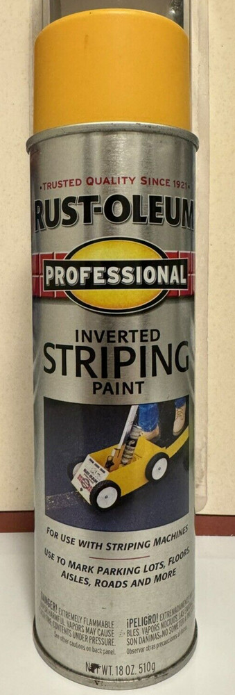 Rust-Oleum Professional Inverted Striping Paint - Yellow- 18-ounce Can