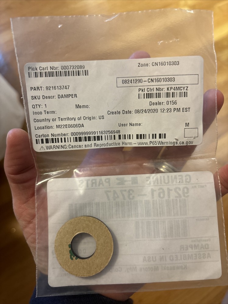 Kawasaki Damper 92161-3747