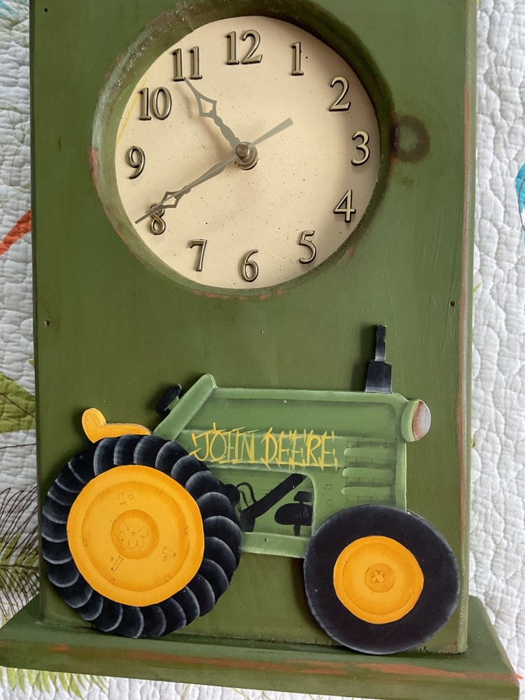 John Deere Handmade Wooden Clock!