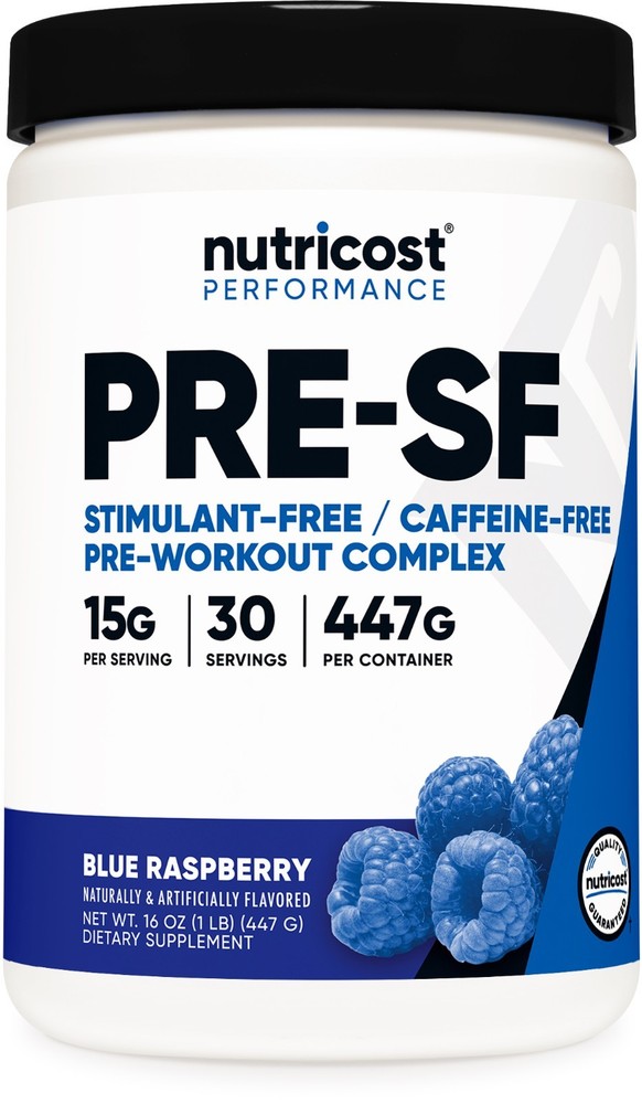 Nutricost Stim-Free Pre-Workout, 30 Servings (Blue Raspberry)