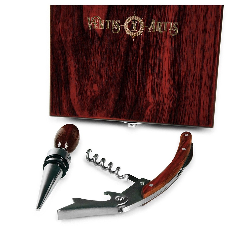 Wine Key Cork Screw Wine Stopper Gift Set