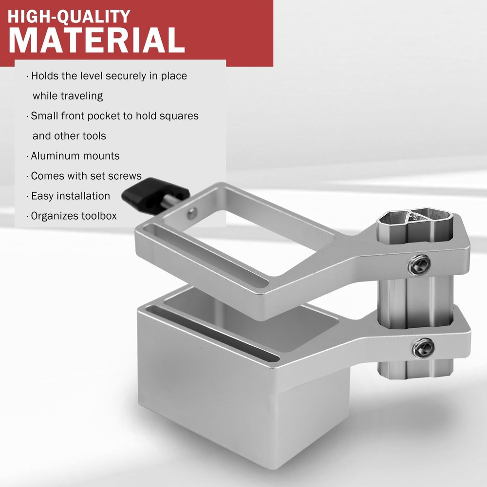 Level Mount Holder for Milwaukee Packout Tool Boxes, Fits Packout Organizers,...