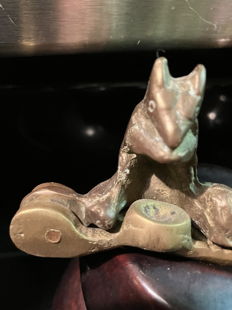 Antique Squirrel Brass Nutcracker