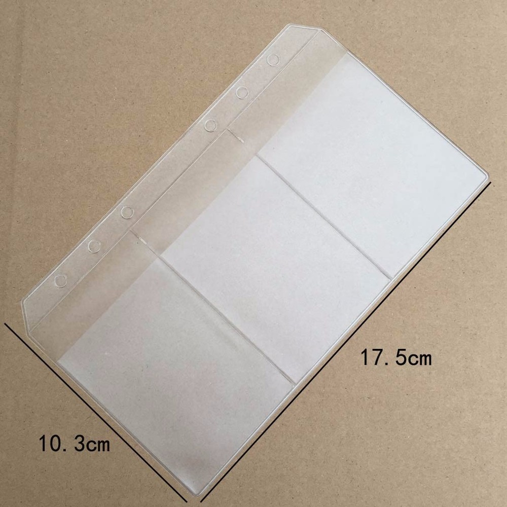 A6 Size 3 Slots Plastic Envelope Card Storage Insert Refill Organiser #B9