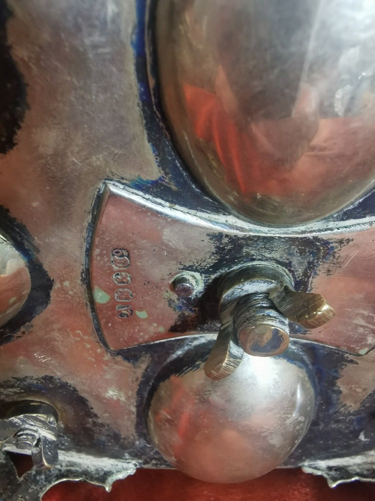 Antique Silver-Plated Victorian Egg Server. A B & Co. Excellent.