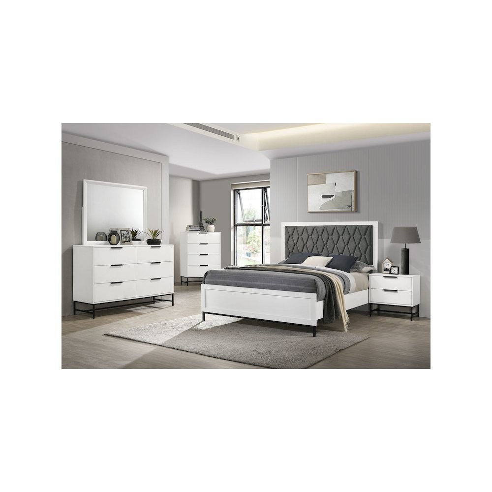 Sonora 5-piece Queen Bedroom Set White