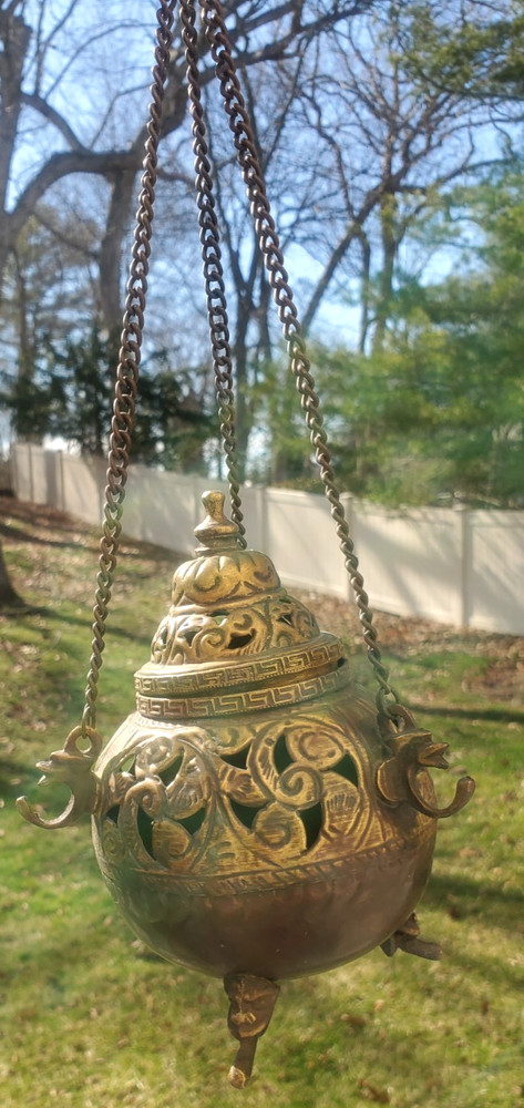 Hanging Incense Burner - Antique