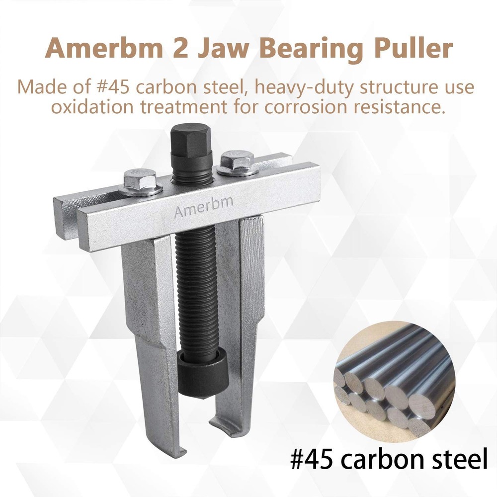 Amerbm Two Jaw Bearing Puller Remover 30mm - 90mm Adjustable Puller Tool for ...