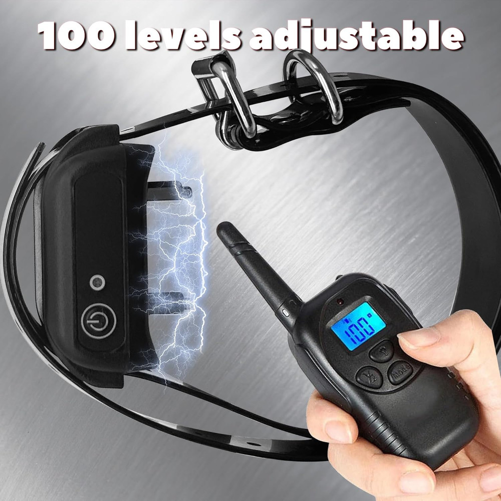 Electric Shock Chastity Neck Collar with Adjustable Current Strengths Multiple M