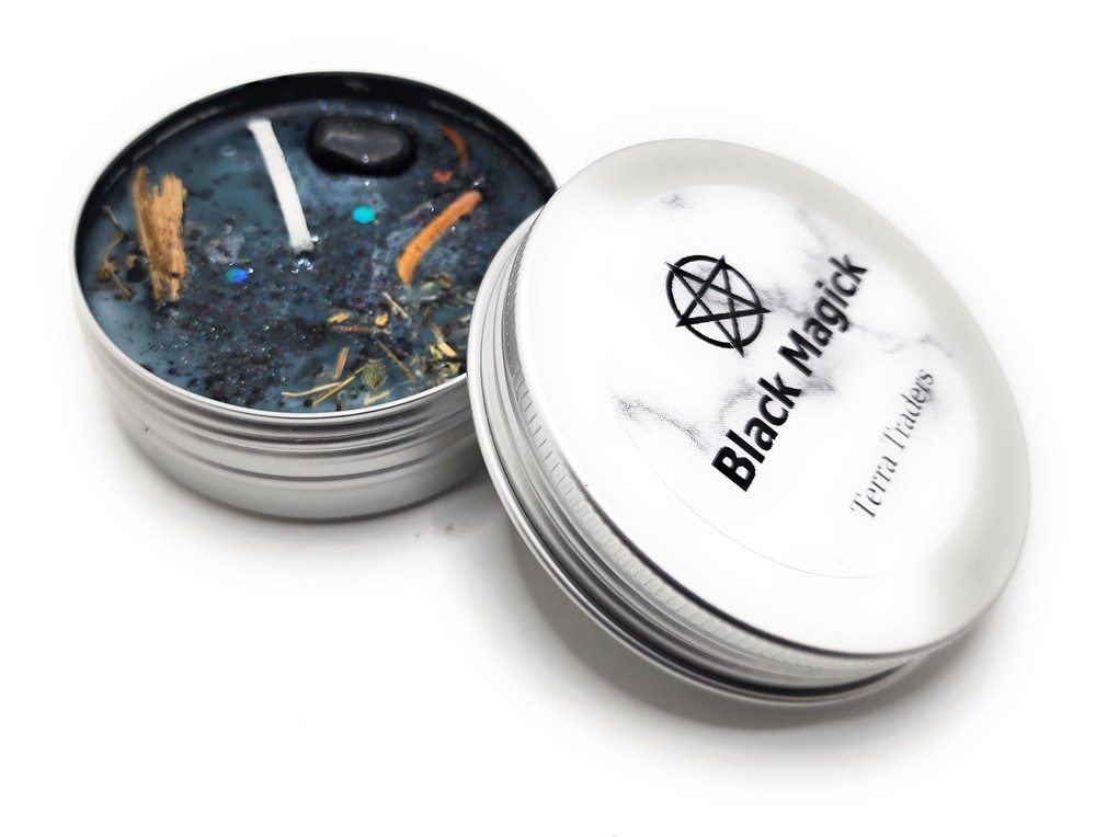 Black Magick Hoodoo Ritual Candle