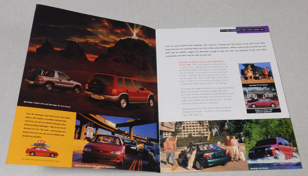 1999 Kia advertsing brochure