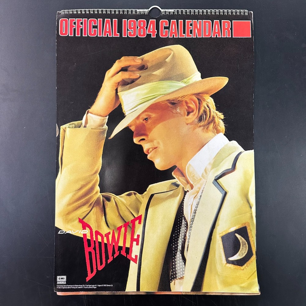 Vintage David Bowie 1984 Calendar EUC HTF