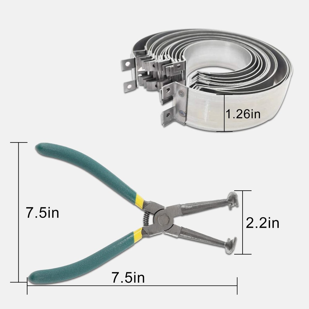 LUTIFIX Piston Ring Compressor Tool, 14 Pcs Rings & 1 Adjustable 14PCS