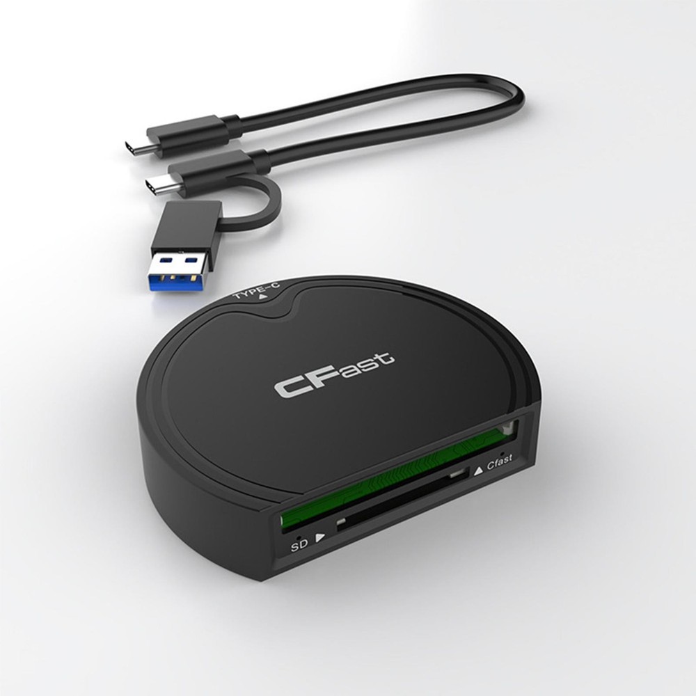 10Gbps CFast 2.0+SD Memory Card Reader USB3.2 Gen2 High Speed DATA Card Adapter