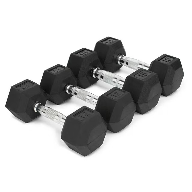 WEIDER 100 LB. DUMBBELL SET WITH 2-TIER STORAGE RACK *DISTRESSED PKG