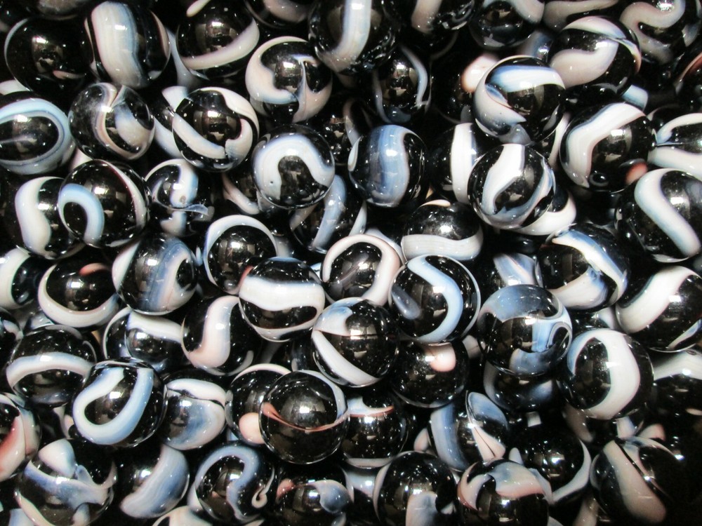 2 POUNDS 5/8 INCH ZEBRA MEGA / VACOR MARBLES